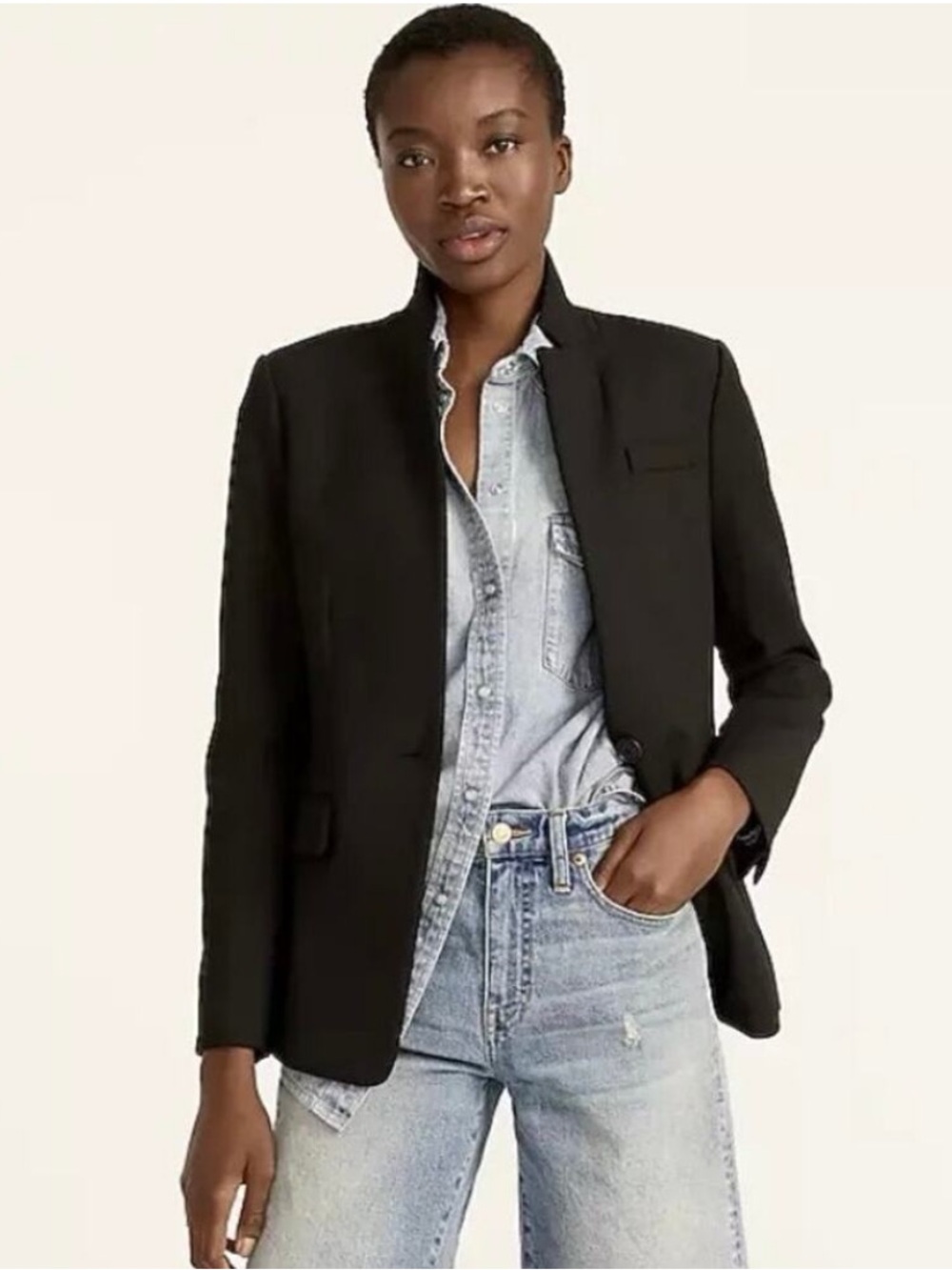 NWT J.Crew size 2 Regent blazer in black